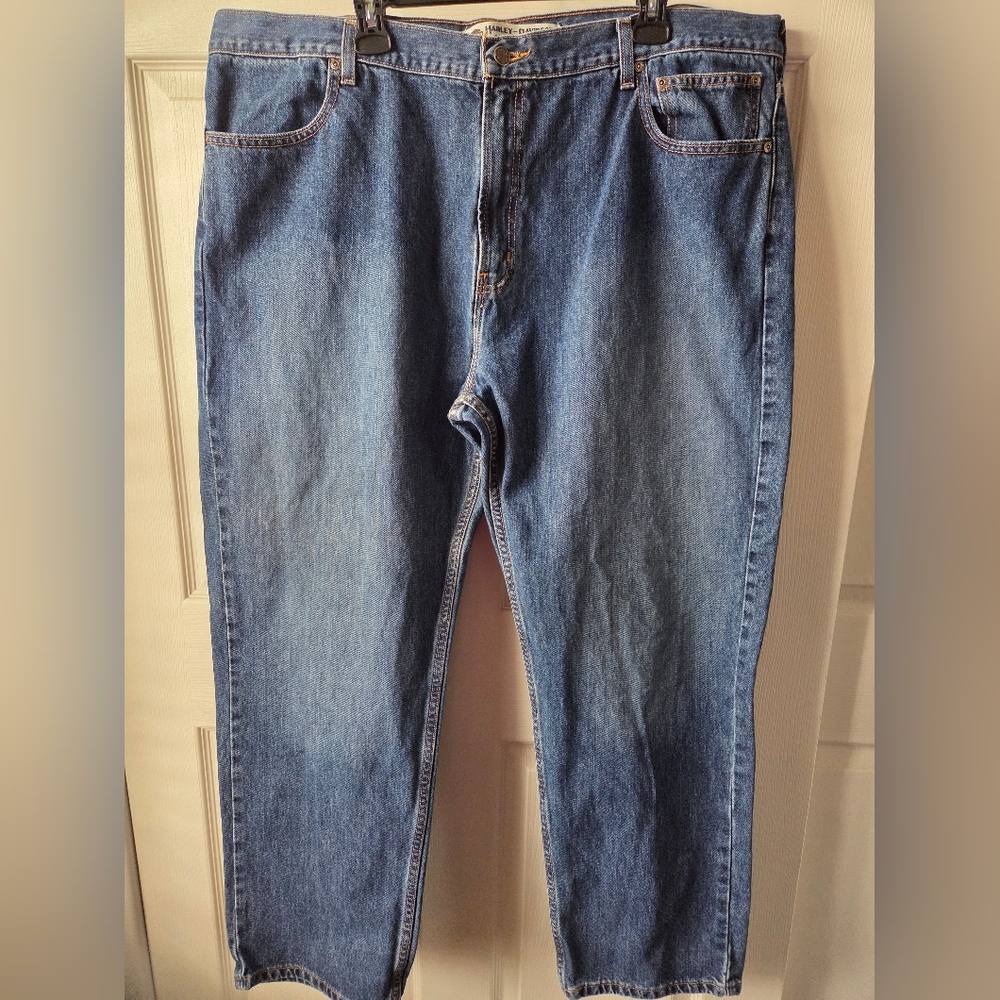 Harley-Davidson Relaxed Fit Blue Jeans 44x30 New Without Tags
